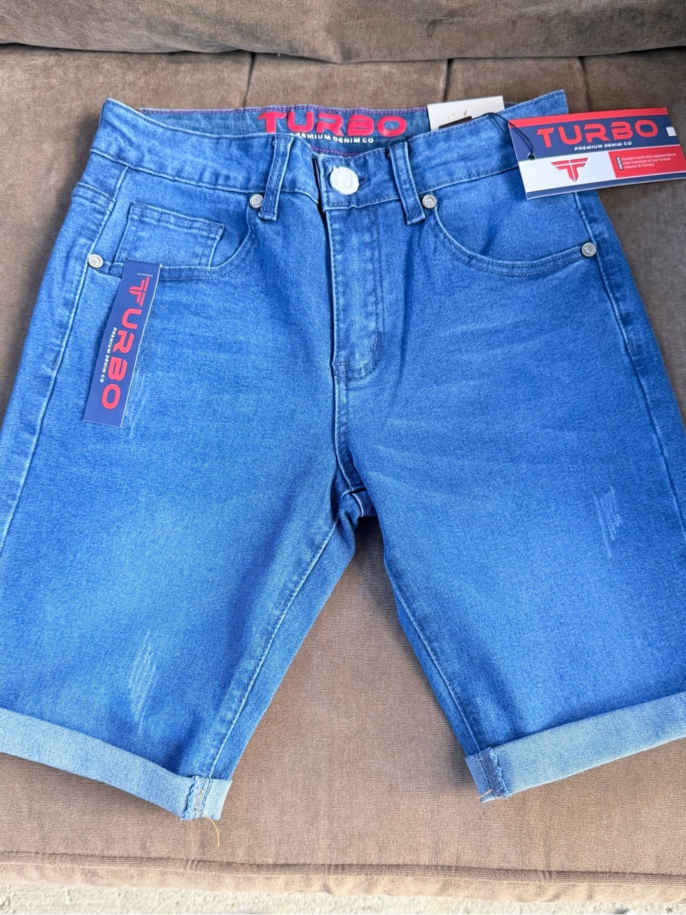 Men's Blue Denim Shorts